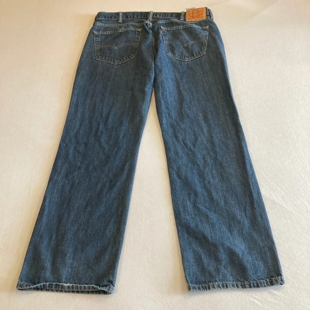 Levis 559 Jeans Mens 38x32 (Fit 36x30) Relaxed Straight Denim Med Wash Egypt